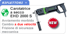 Carotatrice a secco EHD 2000S