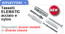 Tasselli Elematic per fissaggi leggeri e pesanti