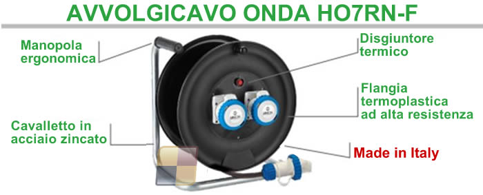 Avvolgicavo industriale 14626 ONDA Fanton