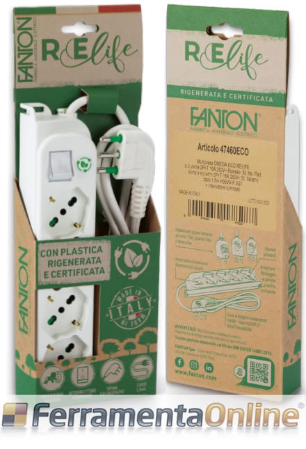 Multipresa elettrica Relife 474204ECO Fanton