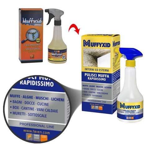 Antimuffa Muffyxid (Muffycid) elimina muffa spray
