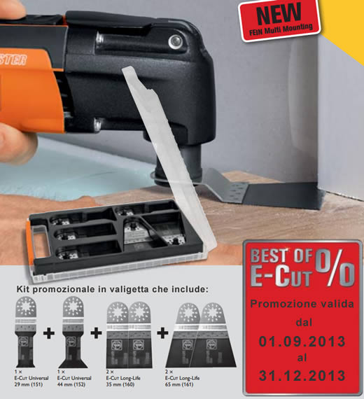 Kit BEST OF E-CUT lame E-Cut con Multi-attacco Fein