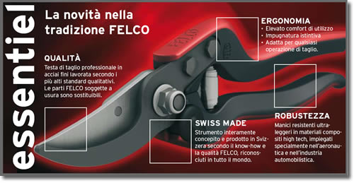 dettagli forbici essential felco