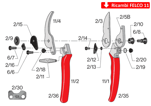 Ricambi per Felco 11