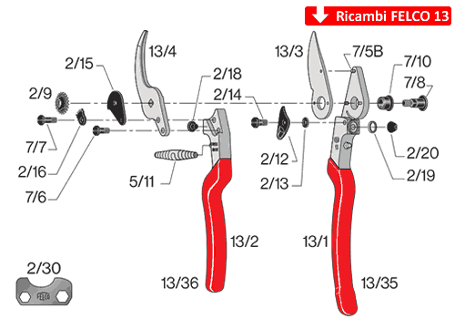 Ricambi per Felco 13