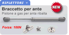 Braccetto ammortizzatore per ante