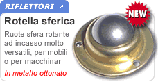 Rotella in acciaio ottonato