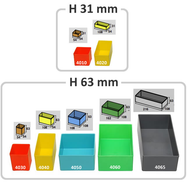 Contenitori in plastica porta minuterie