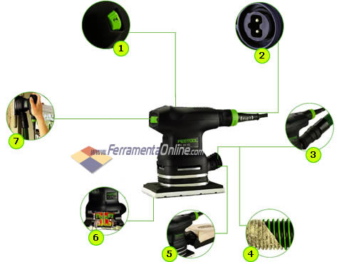 Levigatrice orbitale FESTOOL RTS 400 EQ plus