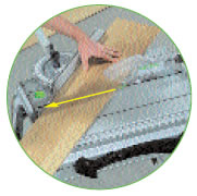 Troncatura con una passata con PRECISIO FESTOOL