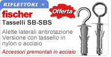 Fischer tasselli fissaggi leggeri