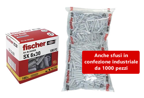 Confezionamento Fischer SX senza vite