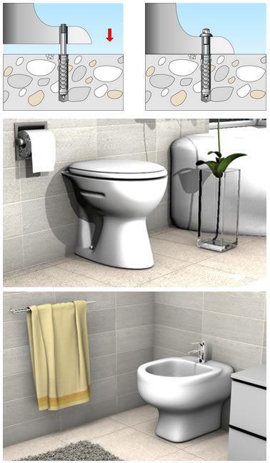 Tasselli per wc e bidet