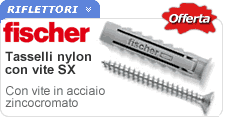 Tasselli nylon fissaggi leggeri SX Fischer