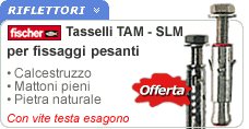 Tasselli acciaio fissaggi pesanti