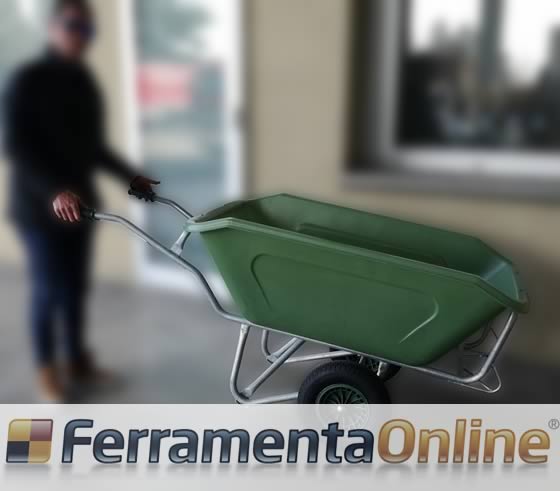 Proporzioni dimensioni carriola da 350 litri
