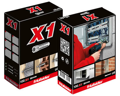 Tassello nylon X1 espansione uniforme Tassello nylon X1