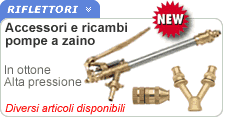 Accessori e ricambi pompe a zaino