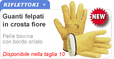 Guanti da lavoro in pelle felpati