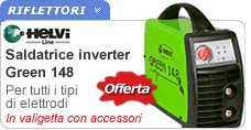 Saldatrice inverter con accessori