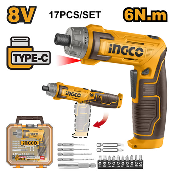 Avvitatore a batteria CSDLI08025 Ingco