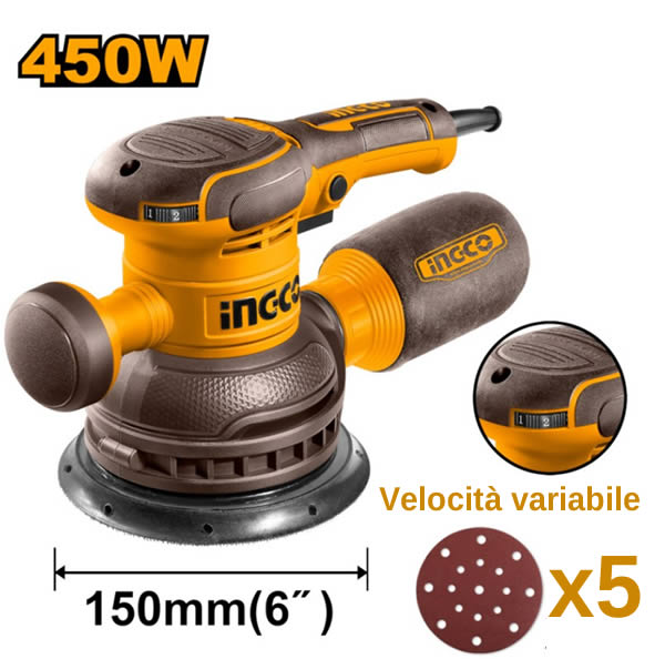 Levigatrice rotorbitale RS4516 Ingco