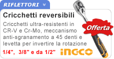 Cricchetto reversibile 45 denti Ingco