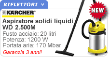 Aspiratore solidi liquidi WD5.200M Karcher