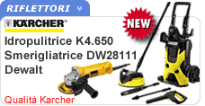 Offerta idropulitrice Karcher con smerigliatrice Dewalt