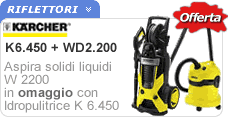 Idropulitrice K 6450 con apira solidi e liquidi WD 2200 Karcher