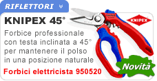 Forbici elettricista angolata Knipex 95 05 20