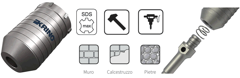 Fresa diamantata SDS Max Krino