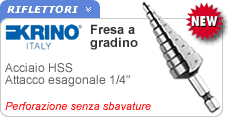 Frese a gradino attacco esagonale