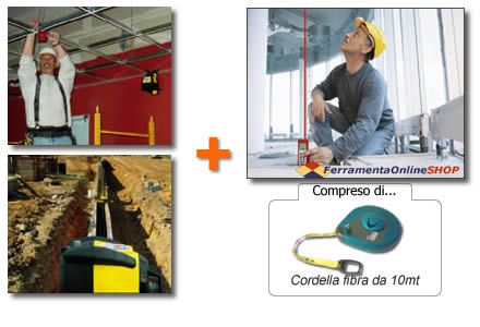 Livello laser + distanziometro