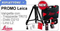 Promo Leica tracciamento guidato: Disto, Lino e treppiede 
