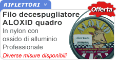 Filo sezione quadrata per decespugliatore