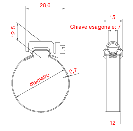 Dettagli tecnici fascetta