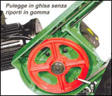 Puleggie in ghisa senza riporti in gomma