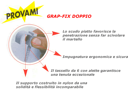 Fissaggi idraulici ed elettrici con tassello GRAP-FIX