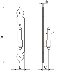 Dimensioni cardine art 1213