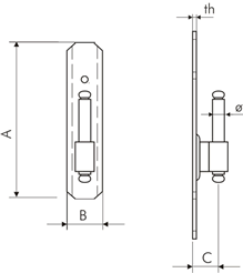 Dimensioni cardine art 8213