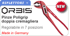 Pinza regolabile doppia cremagliera Orbis