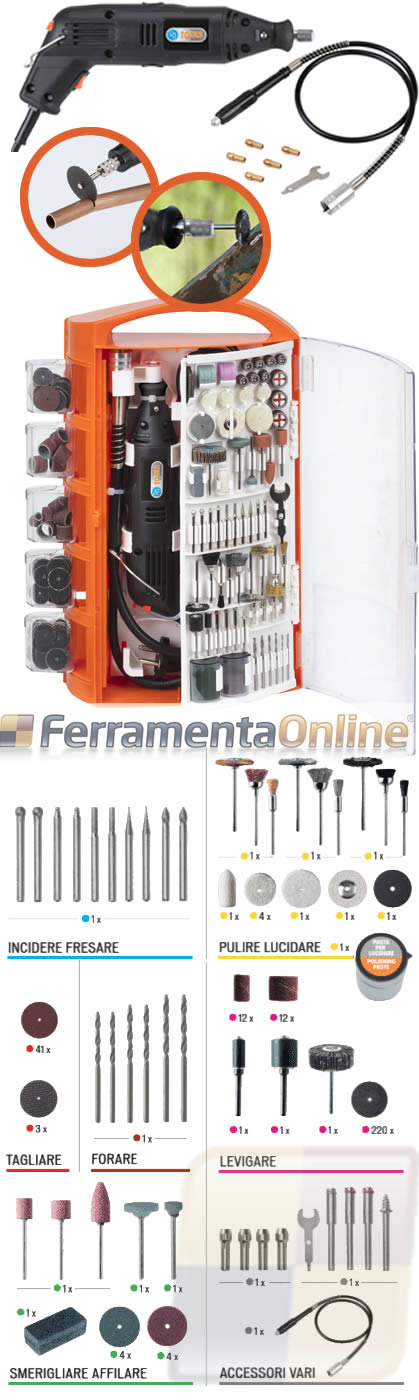 Kit mini trapano multifunzione PG138W