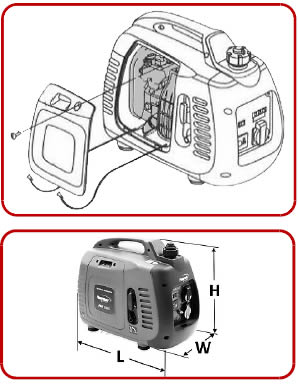 Dettagli motore generatore PMi1000_ Pramac