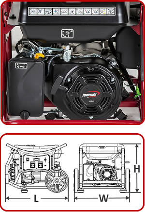 Dettagli motore generatore WX3200 Pramac