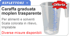 Caraffe trasparenti graduate