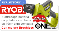 Elettrosega batteria Ryobi RY18PSX10A