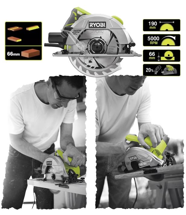 Dettagli sega Ryobi