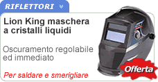 Maschera saldatura e smerigliatura cristalli liquidi