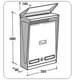 Cassetta posta grande per riviste